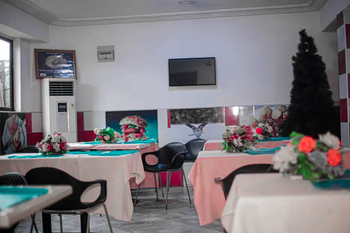 Restaurant seating at Western VIP Hotel